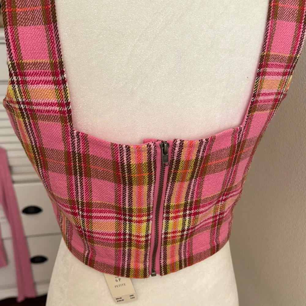 Plaid Pink Sleeveless Top - Picture 3 of 3